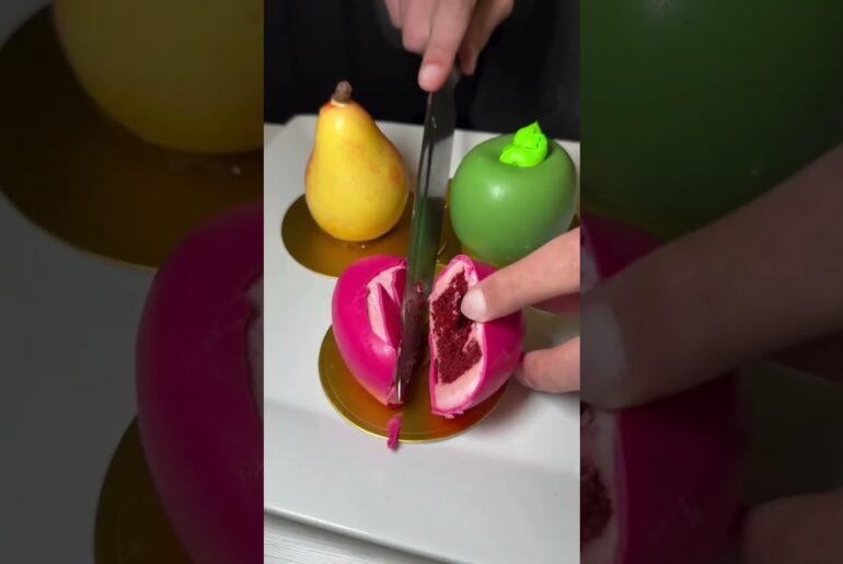 These Look Like Real Fruit — But They're Mousse Cakes Inside 🍐