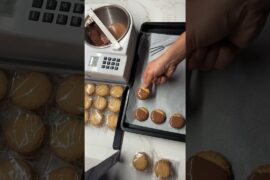 Milk chocolate dipped French Butter Cookies