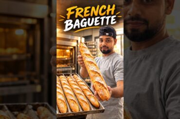How To Make French Baguette Bread 🥖 #shortvideo #trendingshorts