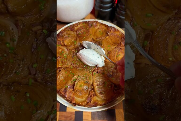 Tarte tatin d’oignon 🧅🇫🇷