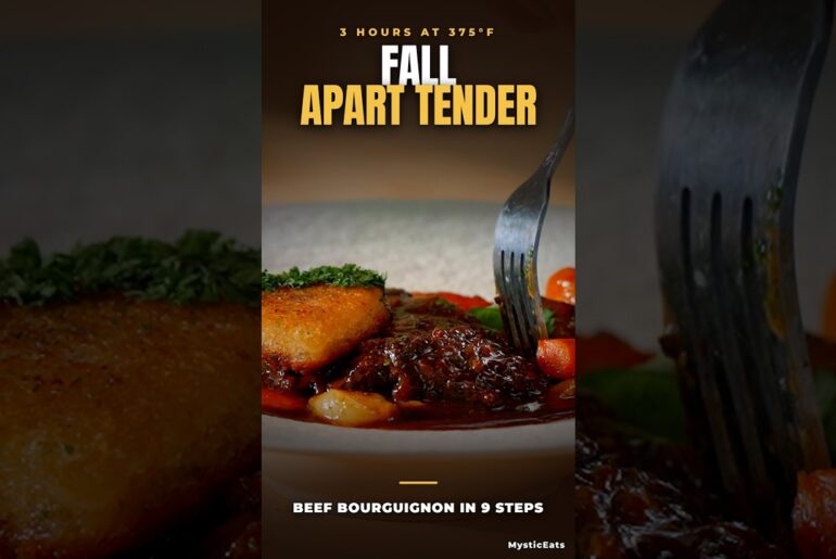 How cheap beef becomes bourguignon #food #cooking #foodreview #chef #shorts #nickdigiovanni