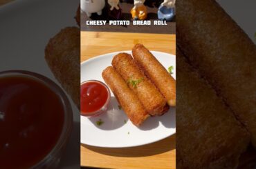 Cheese Potato Bread Roll Recipe #shorts #snacks #recipe #potato #bread #trending #viral #shortsfeed
